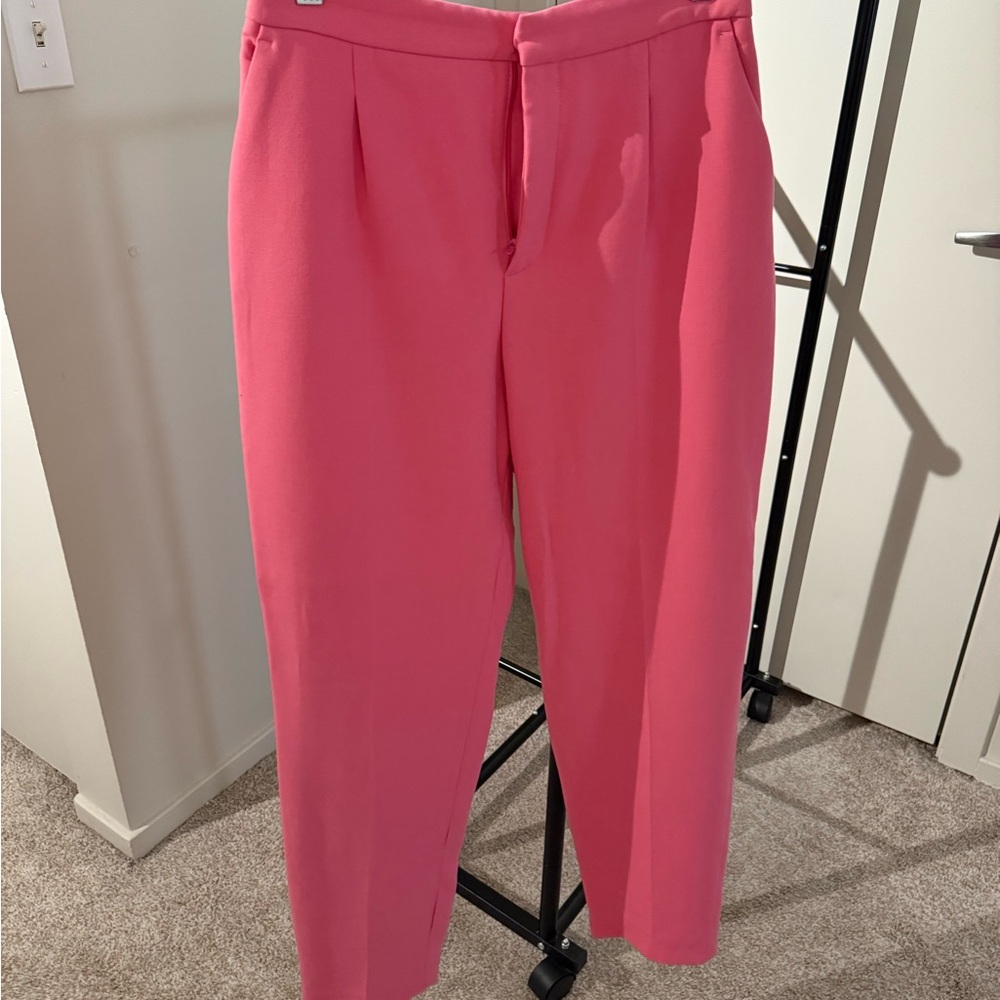Chic Pink Trousers Zara size M